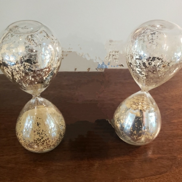 Mercury Glass Hourglasses - Picture 3 of 4